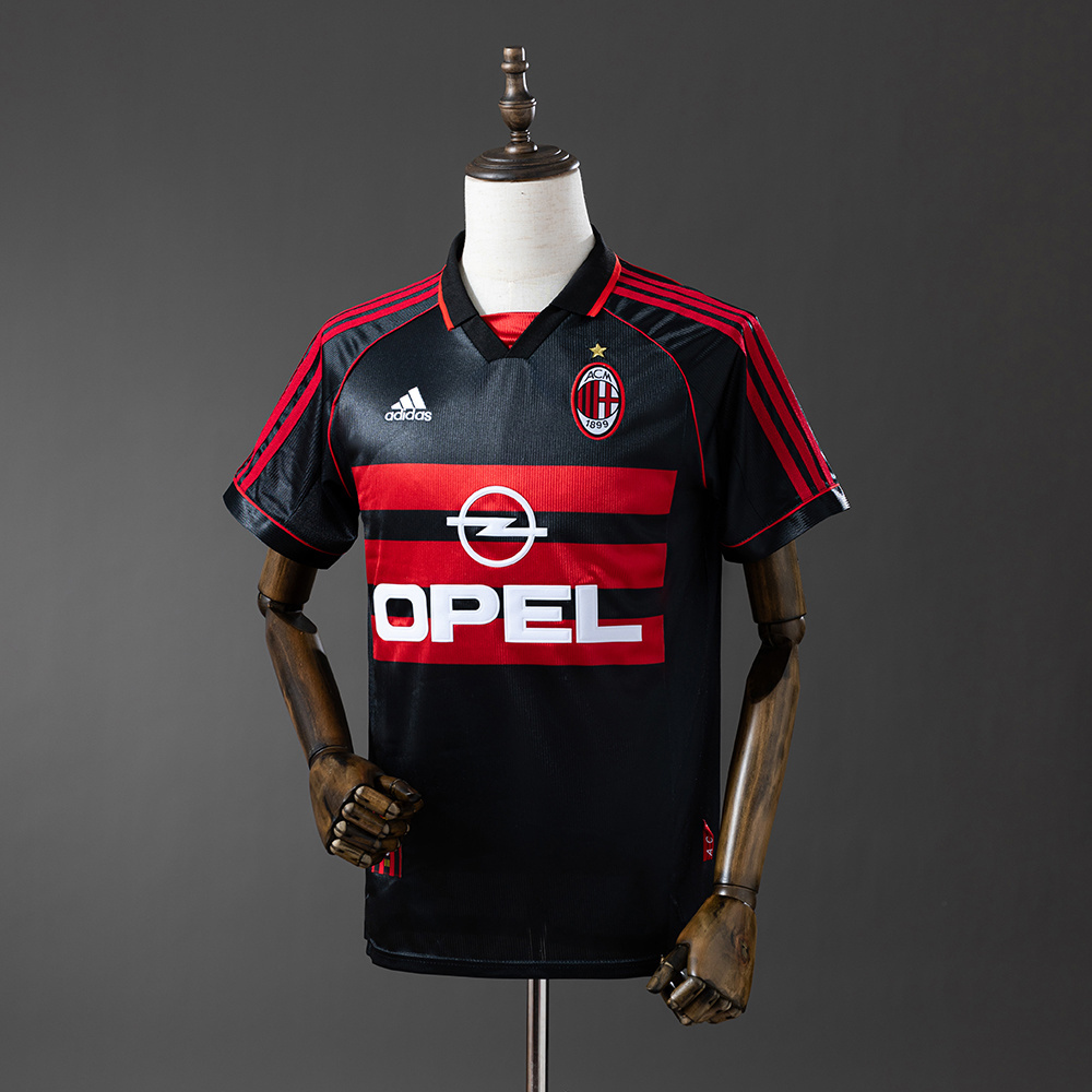 AC Milan 1998/99 Second Away Retro Jersey – Vintage Replica Football Soccer Shirt – S–XXL