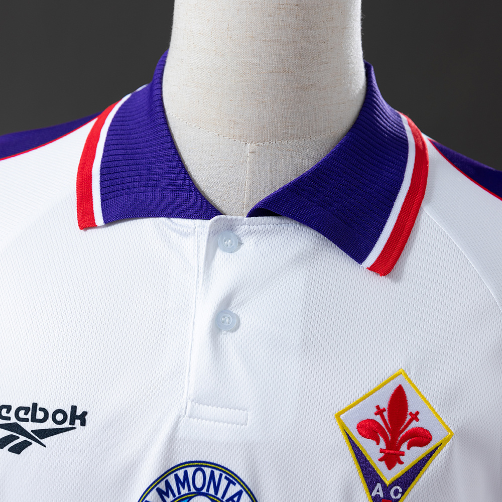 Fiorentina 1995/96 Away Retro Jersey – Vintage Replica Football Soccer Shirt – S–XXL
