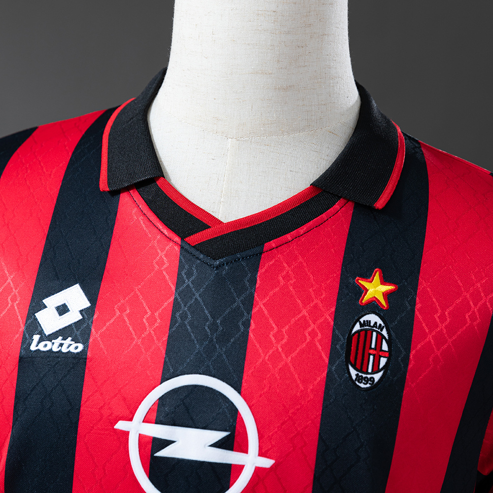 AC Milan 1995/96 Home Retro Jersey – Vintage Replica Football Soccer Shirt – S–XXL