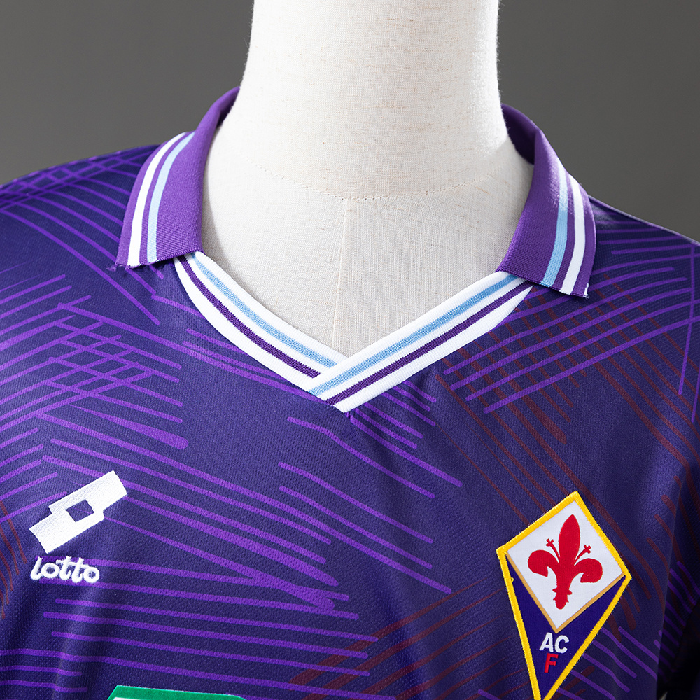 Fiorentina 1992/93 Home Retro Jersey – Vintage Replica Football Soccer Shirt – S–XXL
