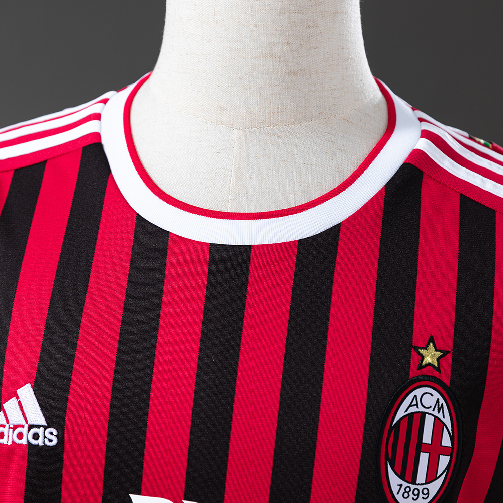 AC Milan 2011/12 Home Retro Jersey – Vintage Replica Football Soccer Shirt – S–4XL