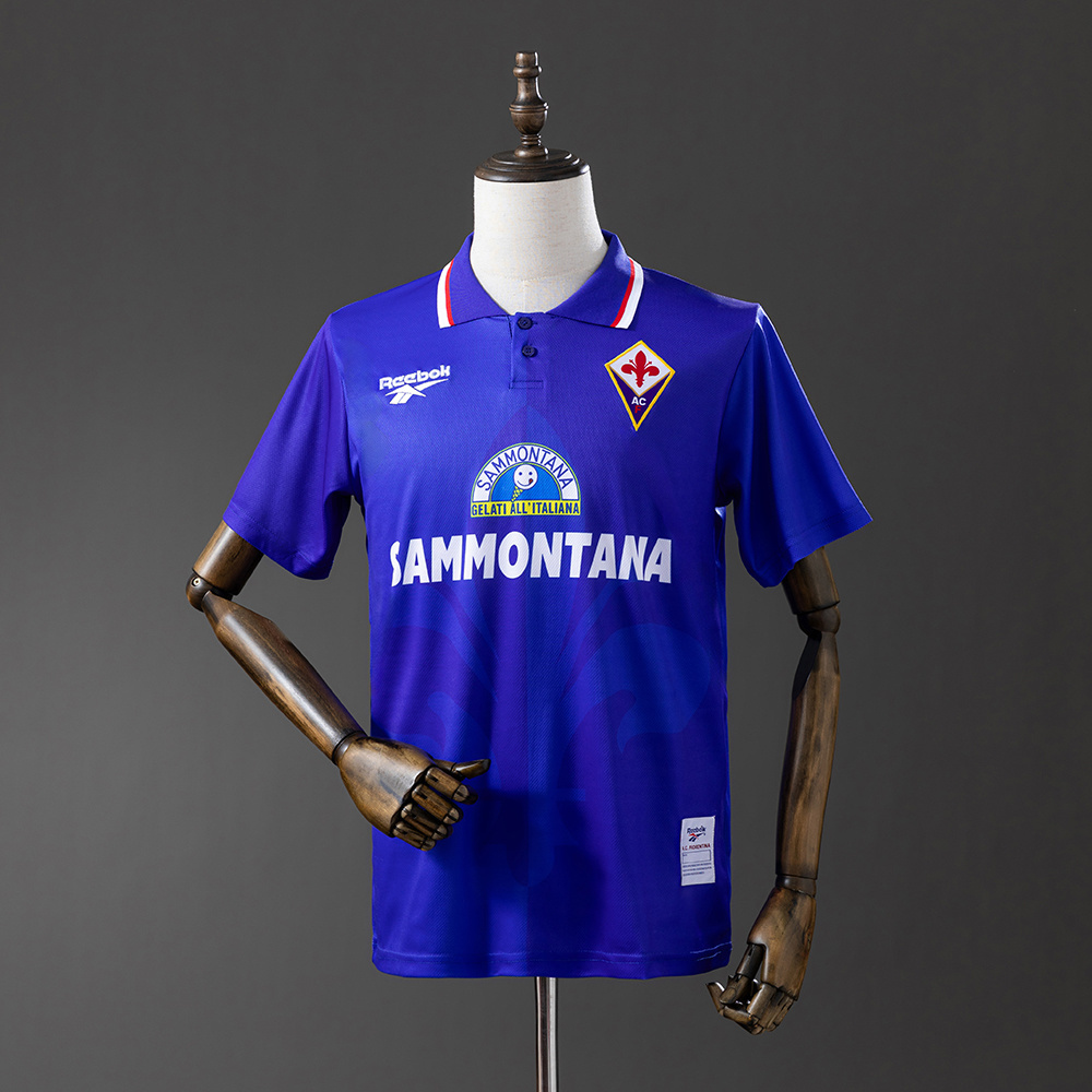 Fiorentina 1995/96 Home Retro Jersey – Vintage Replica Football Soccer Shirt – S–XXL