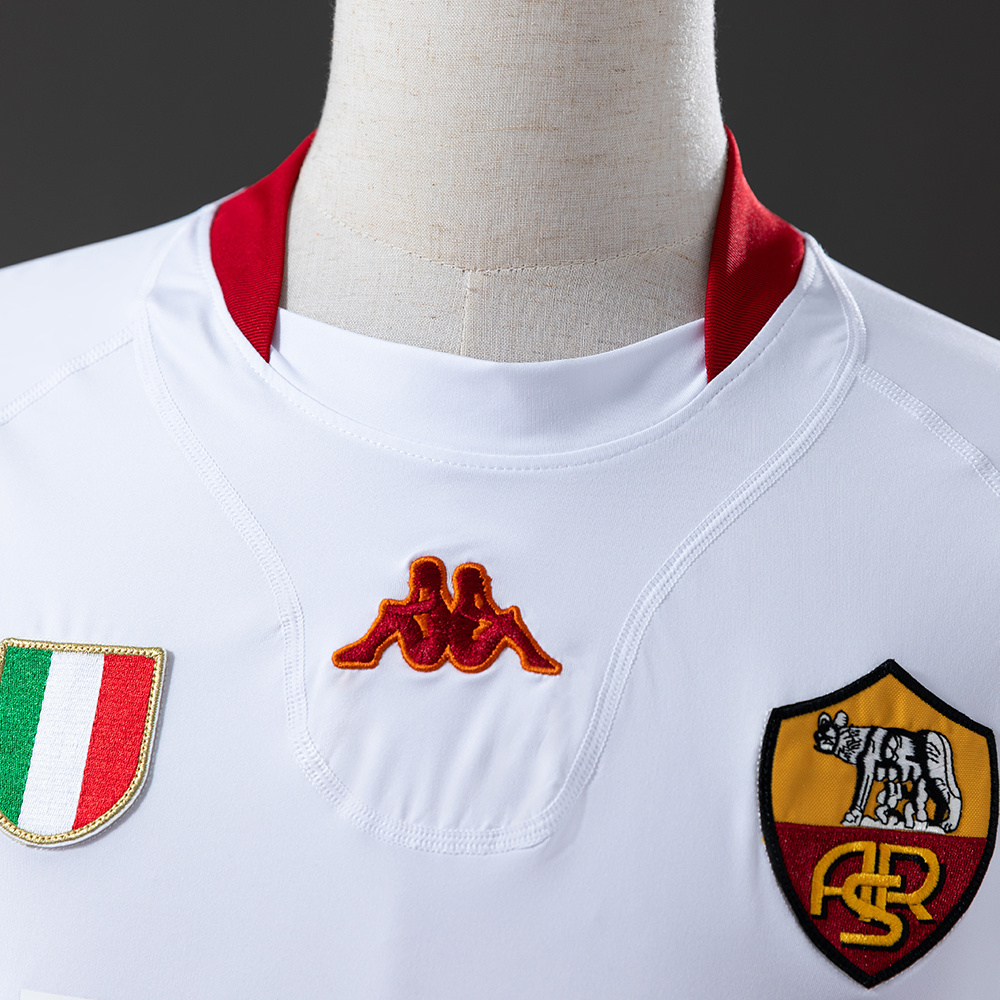 Roma 2001/02 Away Long Sleeve Retro Jersey – Vintage Replica Football Soccer Shirt – S–XXL