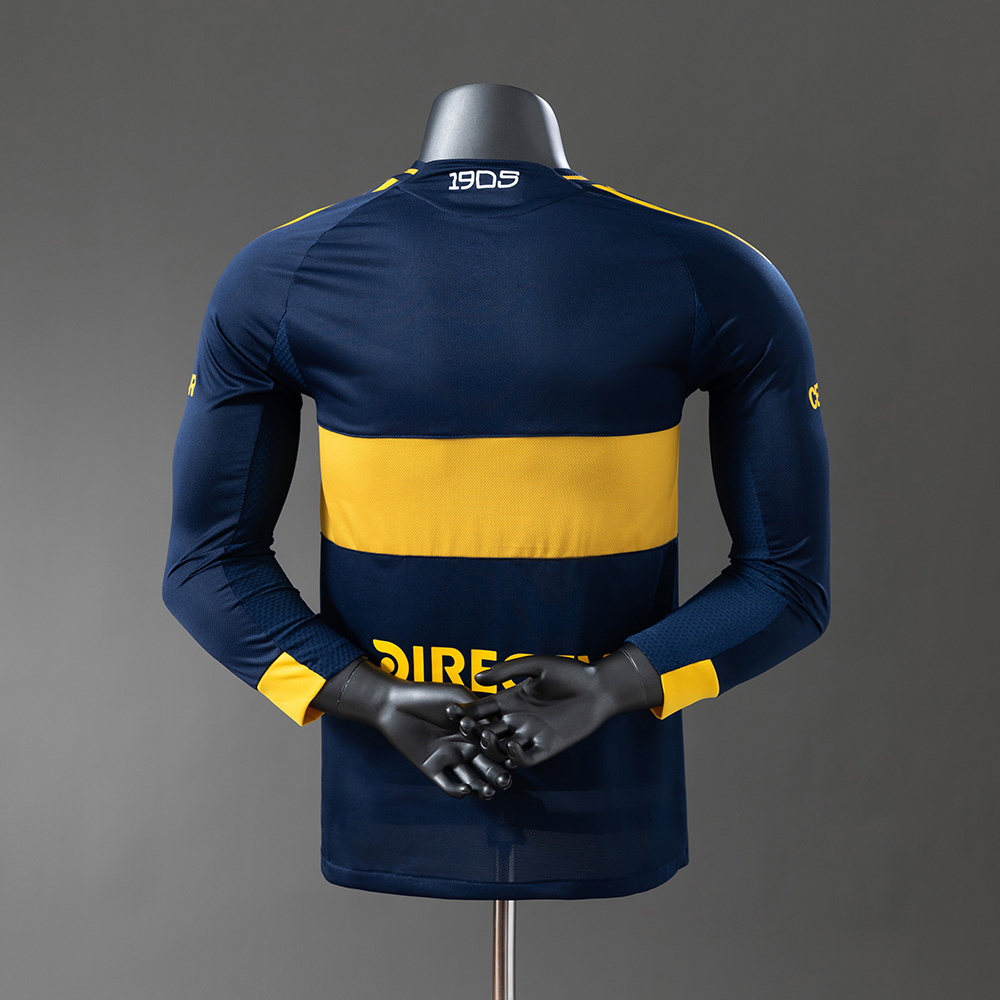 Boca Juniors 25/26 Player Version Home Long Sleeve Jersey – Replica Football Soccer Shirt – S–4XL