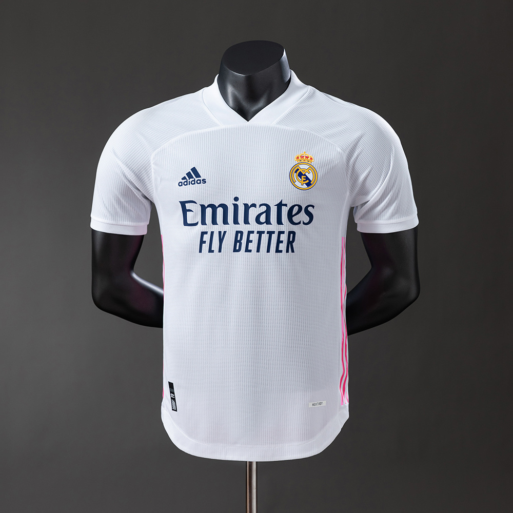 Real Madrid 2020/21 Player Version Retro Home Jersey – Vintage Replica Football Soccer Shirt – S–3XL