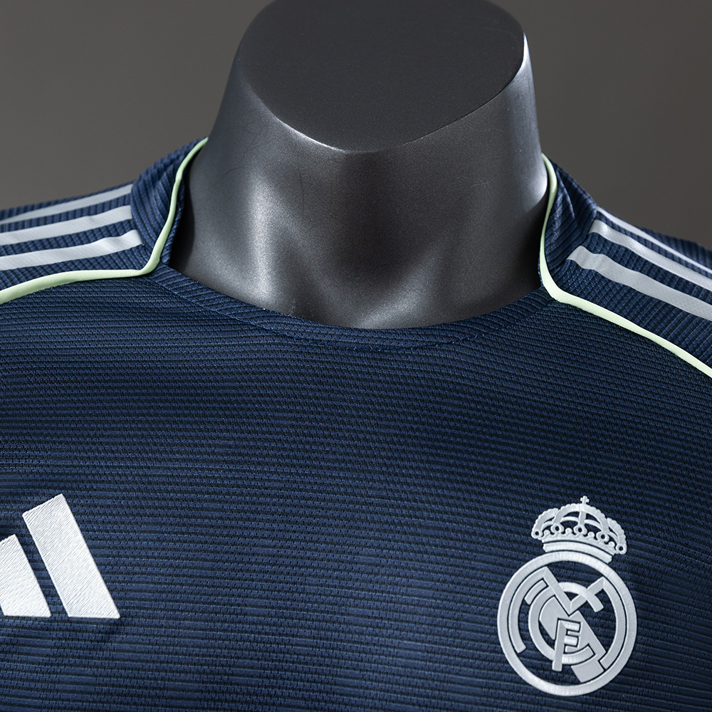 Real Madrid 25/26 Away Long Sleeve Player Version Jersey – Replica Football Soccer Shirt – S–3XL