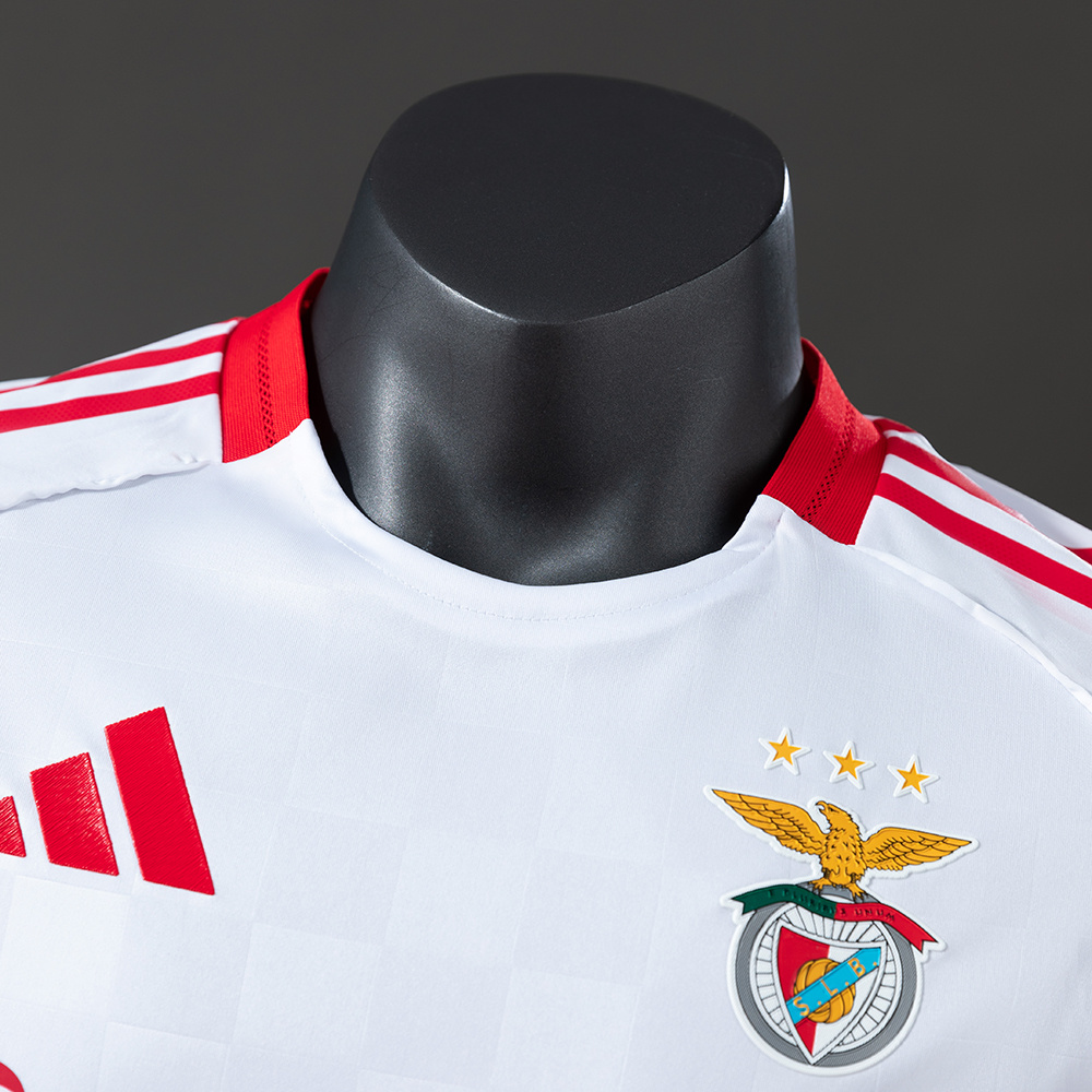 Benfica 25/26 Player Version White Away Jersey – Replica Football Soccer Shirt – S–3XL