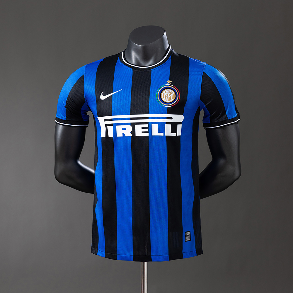 Inter Milan 2009/10 Player Version Retro Home Jersey – Vintage Replica Football Soccer Shirt – S–3XL