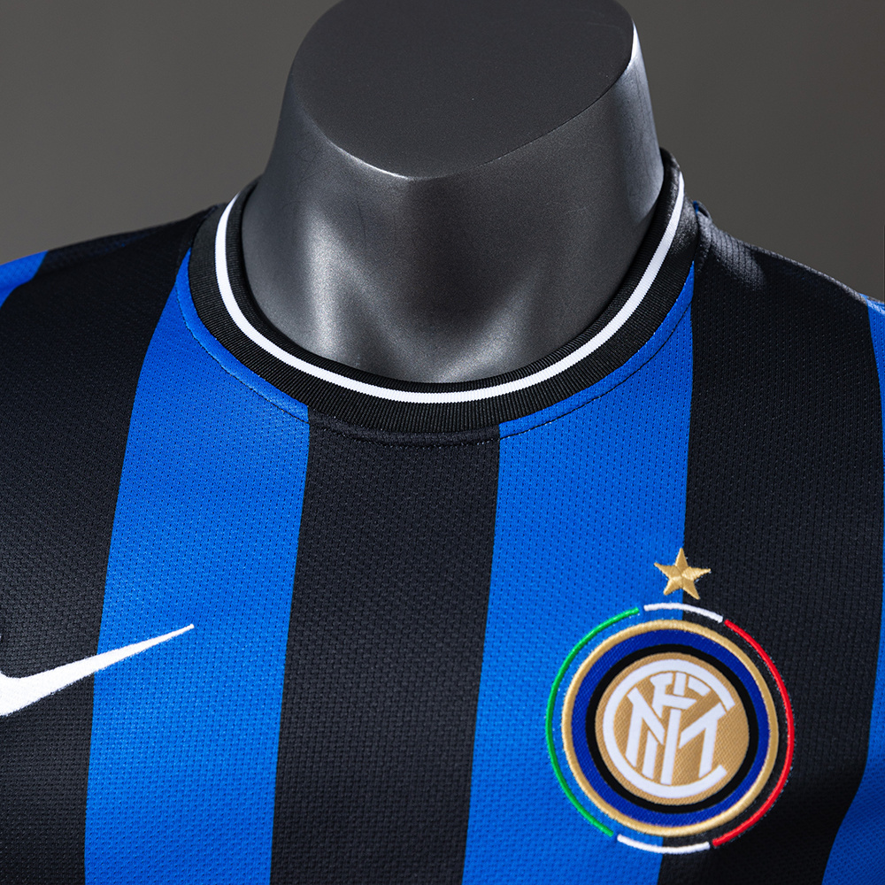 Inter Milan 2009/10 Player Version Retro Home Jersey – Vintage Replica Football Soccer Shirt – S–3XL