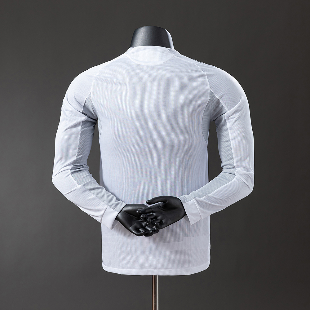 Real Madrid 25/26 Home Long Sleeve Player Version Jersey – Replica Football Soccer Shirt – Size S–3XL