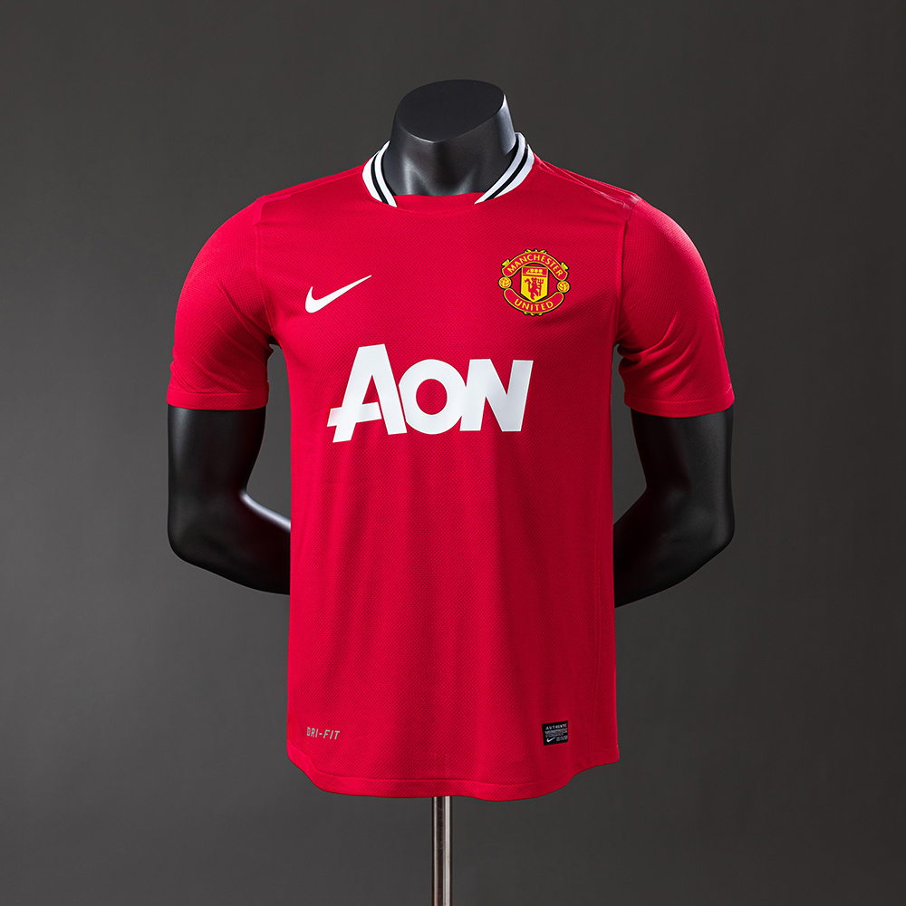 Manchester United 2011/12 Player Version Retro Home Jersey – Vintage Replica Football Soccer Shirt – S–3XL