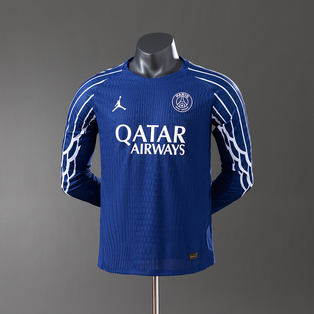 PSG 24/25 Four Away Long Sleeve Player Version Jersey – Replica Football Soccer Shirt – S–3XL