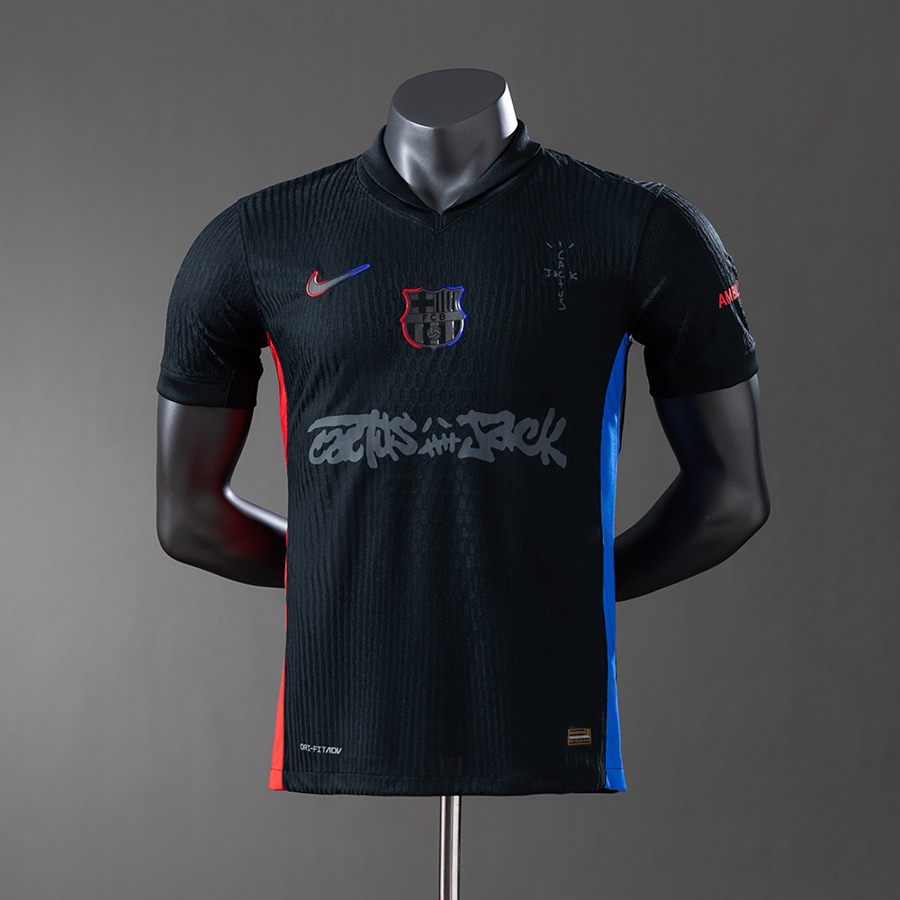Barcelona 24/25 Away x Travis Scott Player Version Jersey – Replica Football Soccer Shirt – S–3XL