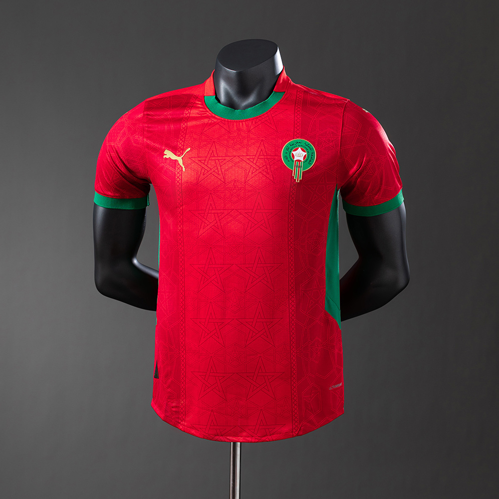 Morocco 2025 Home Player Version Jersey – Replica Football Soccer Shirt – S–3XL