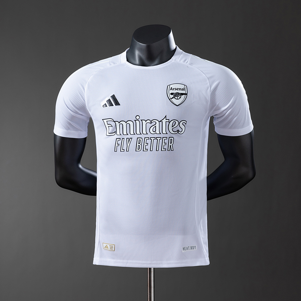 Arsenal 25/26 White Player Version Jersey – Replica Football Soccer Shirt – Size S–3XL