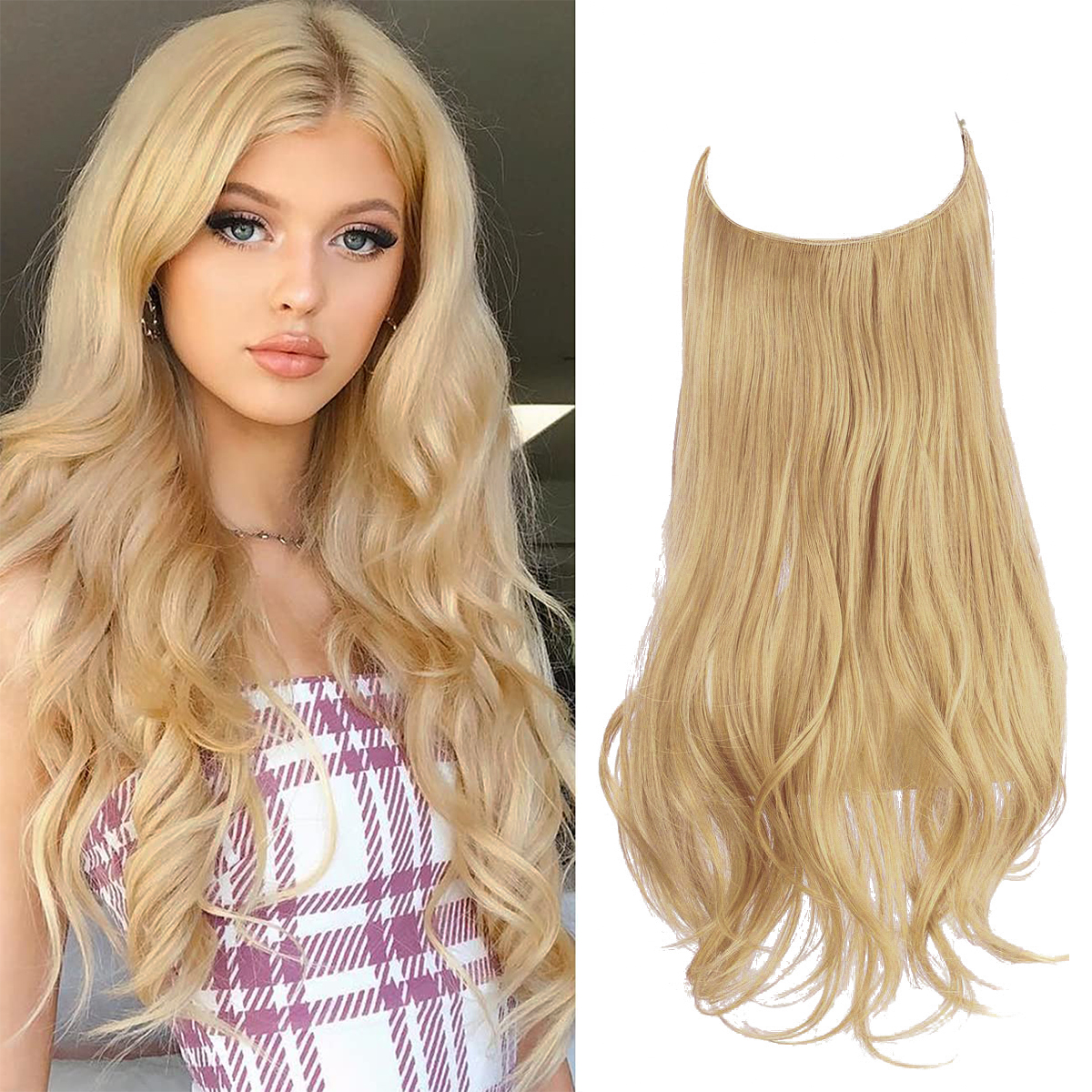 [$19.9 Limited to 7 days]Bye-Bye Knots Wig Pre-Cut 7x5 Glueless Lace & 13x4 Pre Everything Honey Blonde Body Wave Drawstring Wig breathable