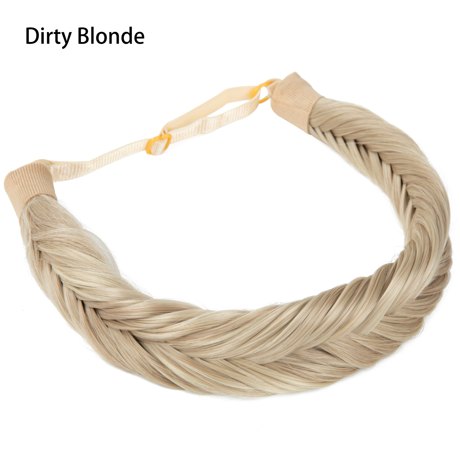 Hair braided headband soft&comfortable versatile fish braid wig