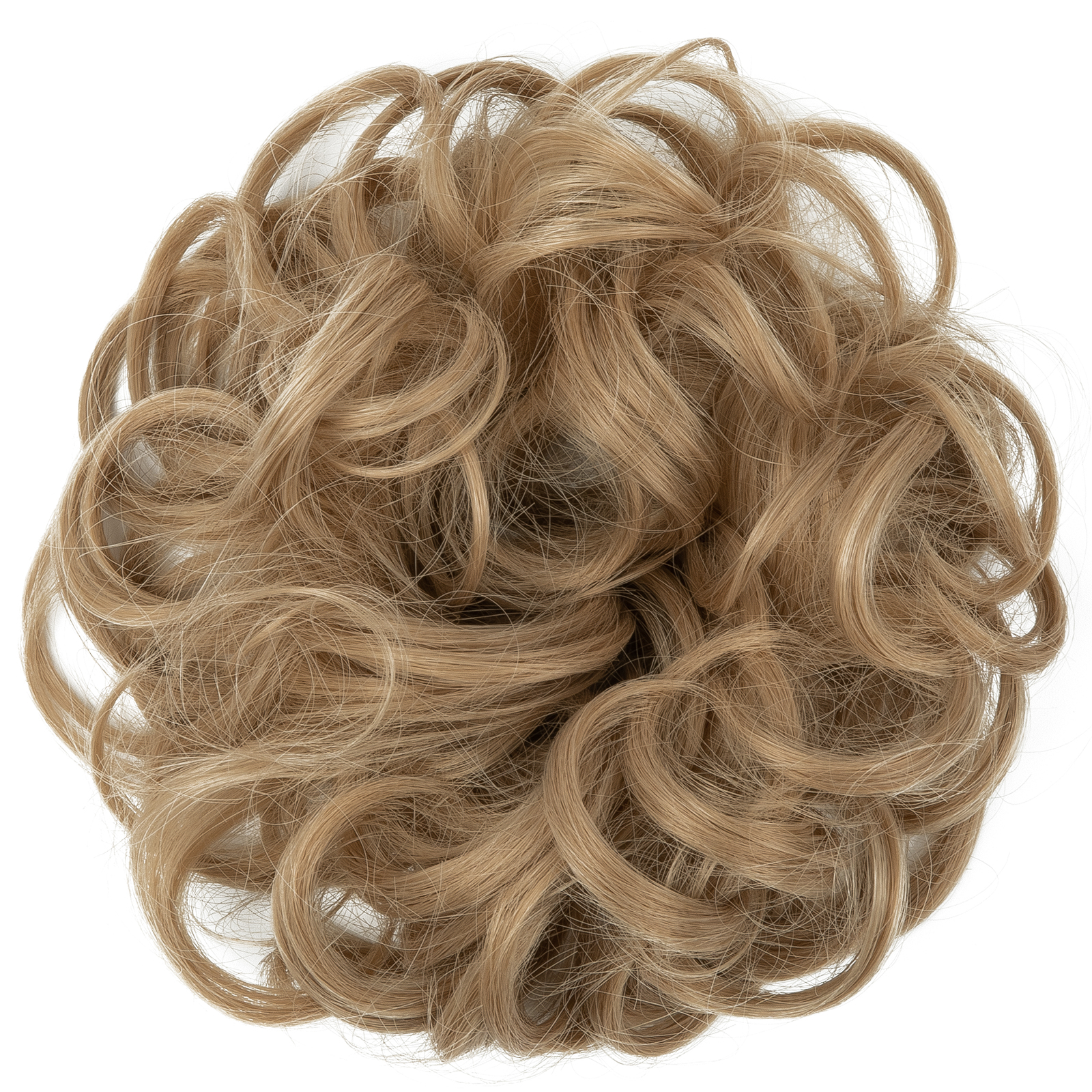 Wig, female headband, elastic, fluffy, natural, curly hair bun hairstyle