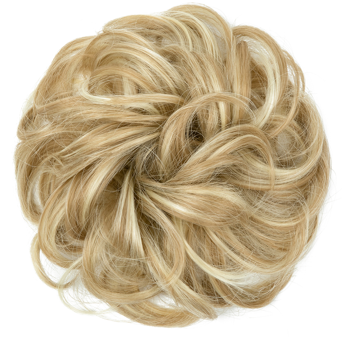 Wig, female headband, elastic, fluffy, natural, curly hair bun hairstyle
