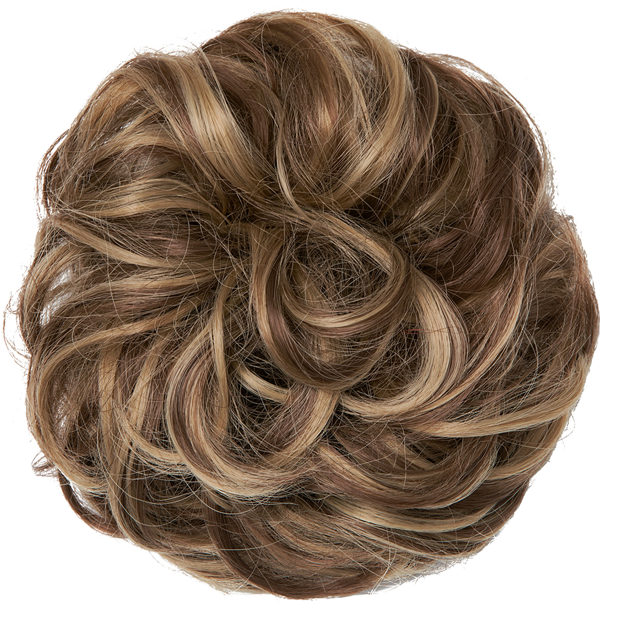 Wig, female headband, elastic, fluffy, natural, curly hair bun hairstyle