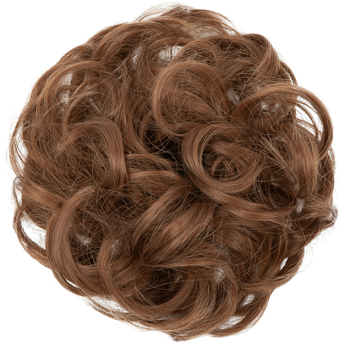 Wig, female headband, elastic, fluffy, natural, curly hair bun hairstyle