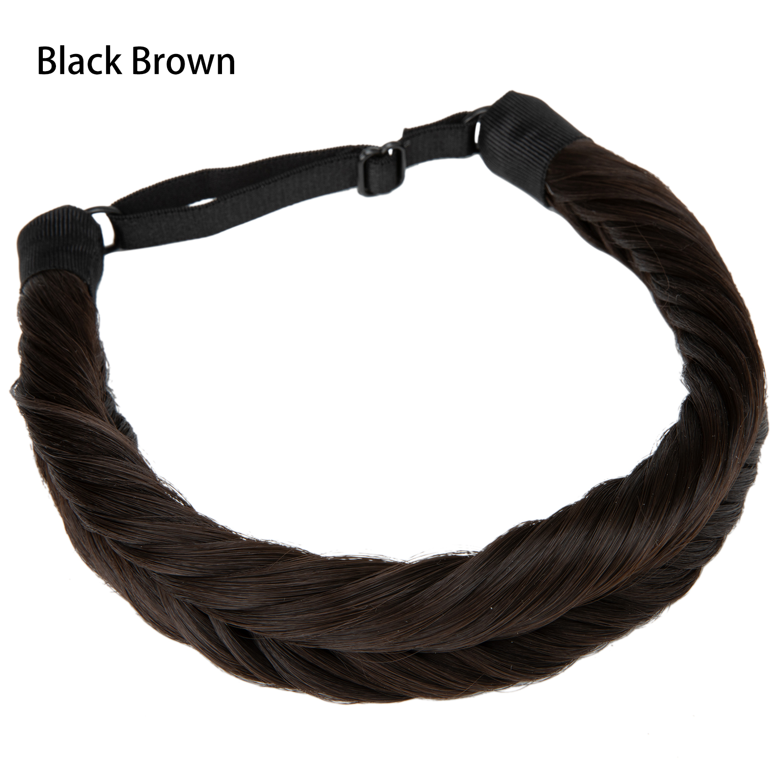 Hair braided headband soft&comfortable versatile fish braid wig