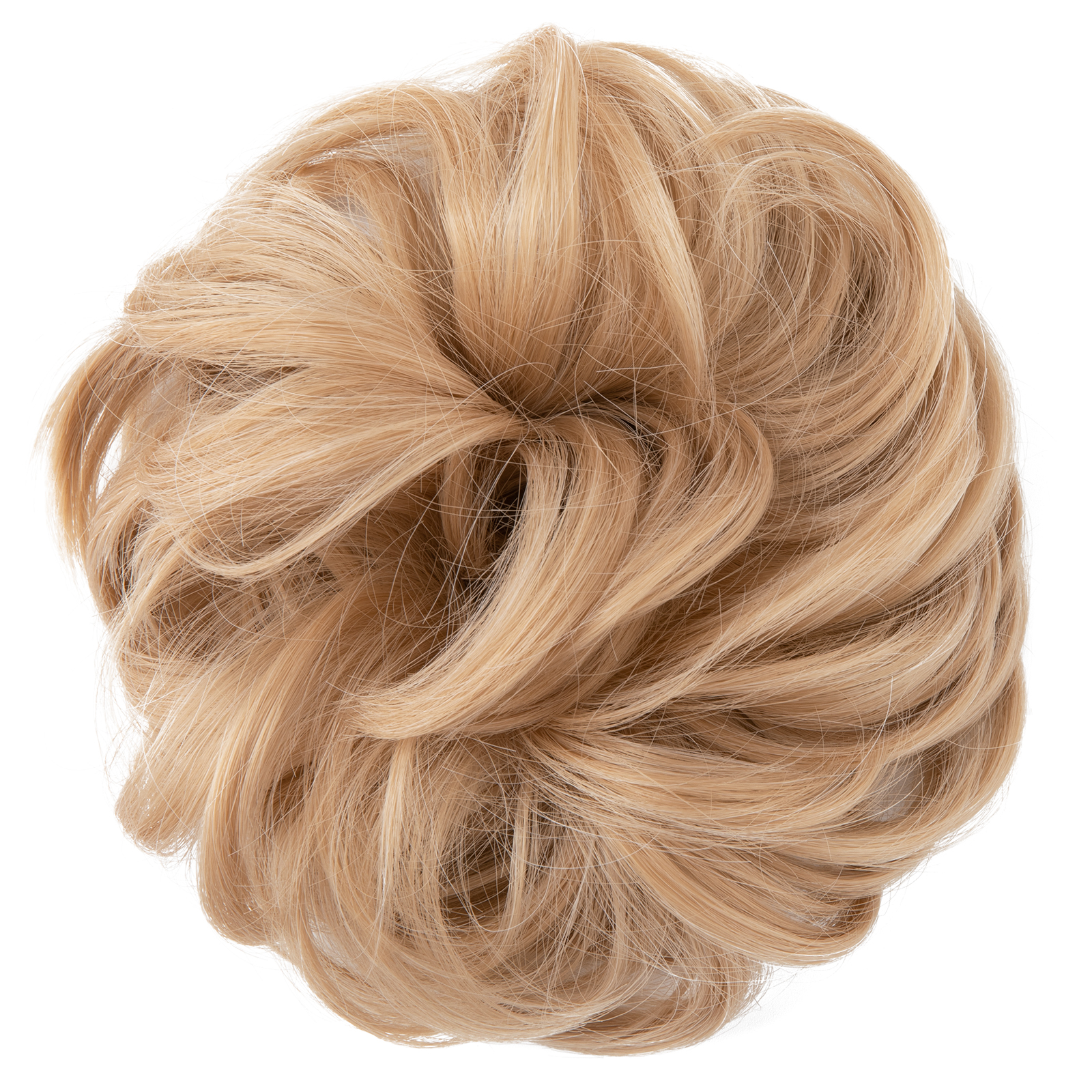 Wig, female headband, elastic, fluffy, natural, curly hair bun hairstyle