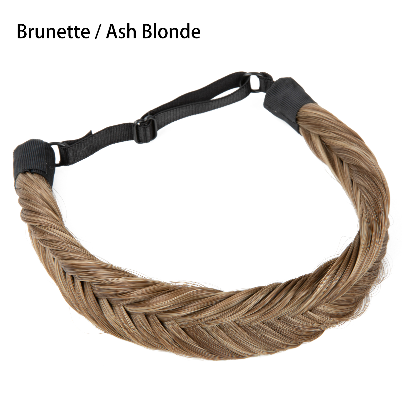 Hair braided headband soft&comfortable versatile fish braid wig