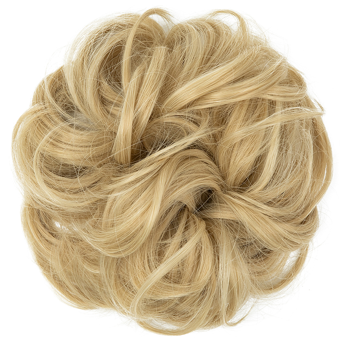 Wig, female headband, elastic, fluffy, natural, curly hair bun hairstyle