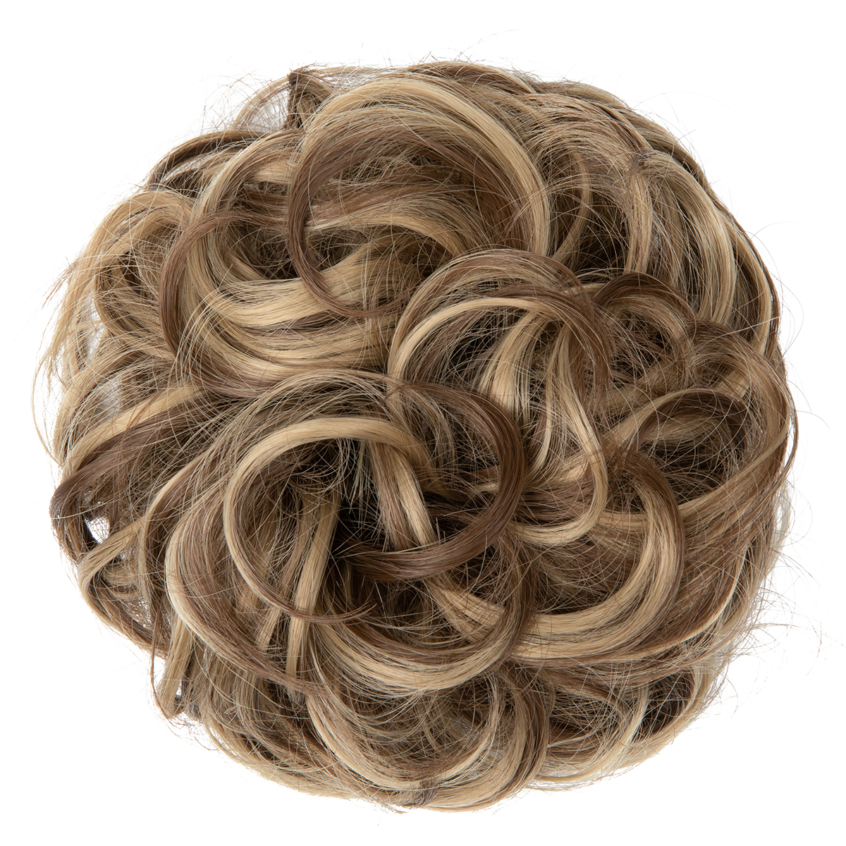 Wig, female headband, elastic, fluffy, natural, curly hair bun hairstyle