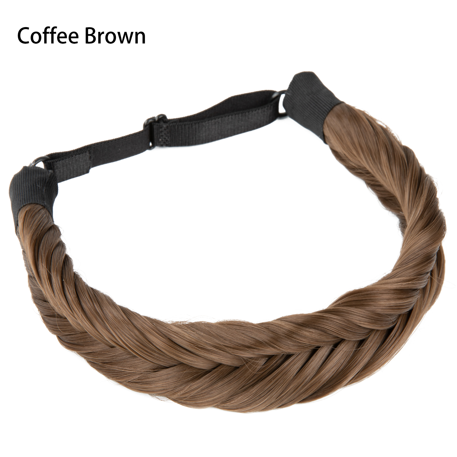 Hair braided headband soft&comfortable versatile fish braid wig