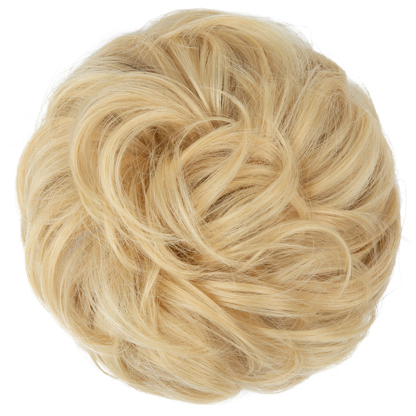 Wig, female headband, elastic, fluffy, natural, curly hair bun hairstyle
