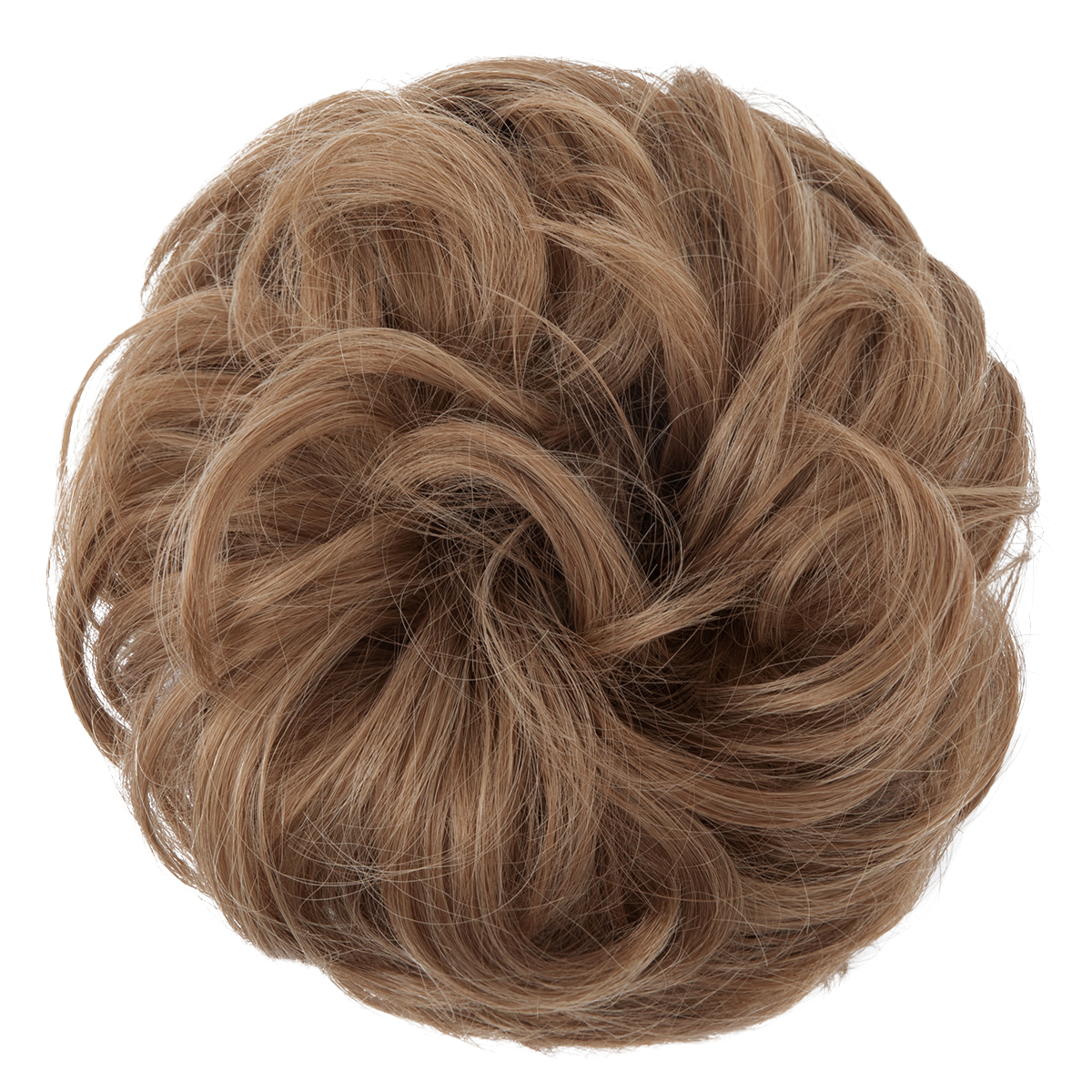 Wig, female headband, elastic, fluffy, natural, curly hair bun hairstyle