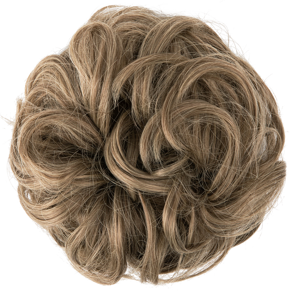 Wig, female headband, elastic, fluffy, natural, curly hair bun hairstyle