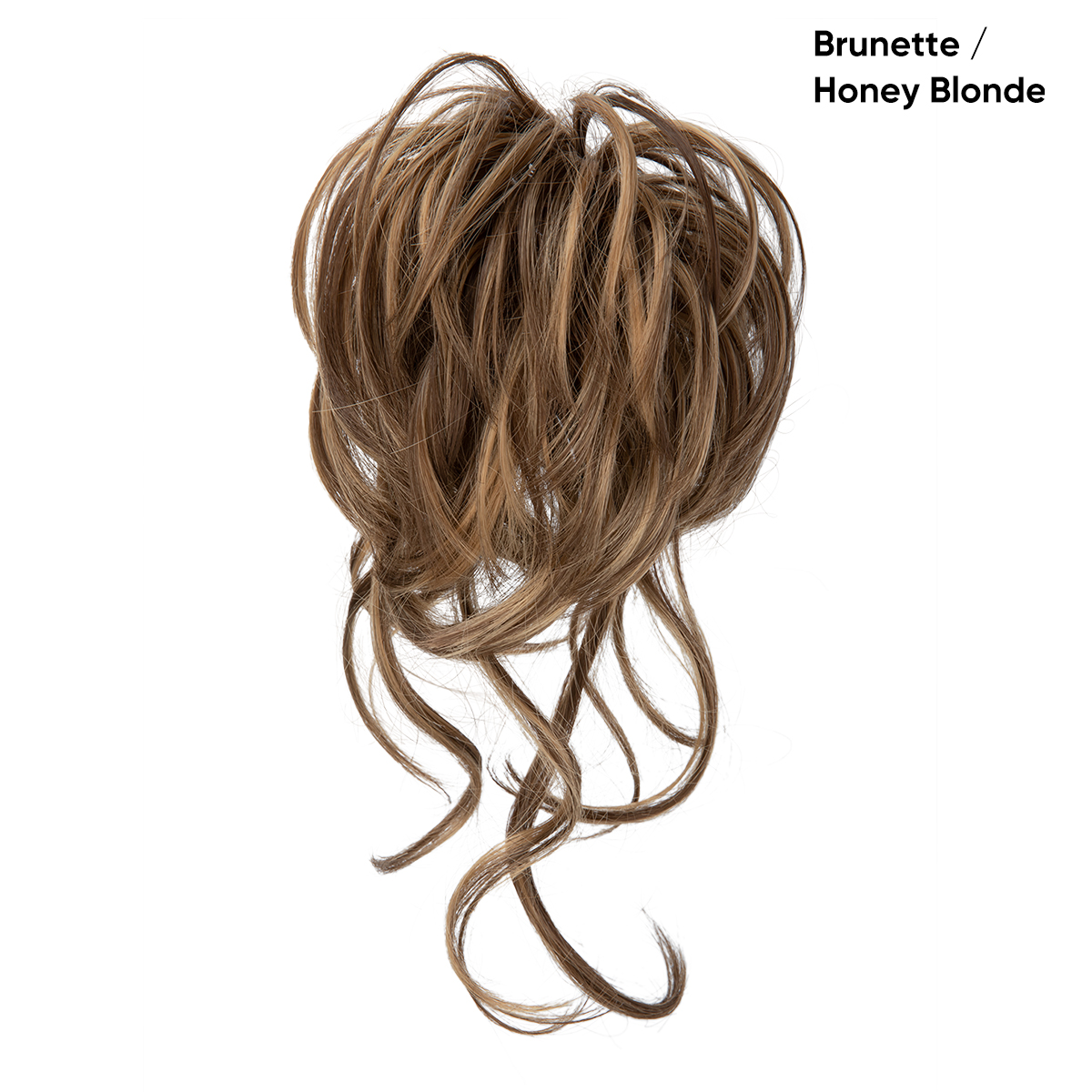 Female wig with long hair, elastic headband, fluffy headband, curly hair,bun hairstyle