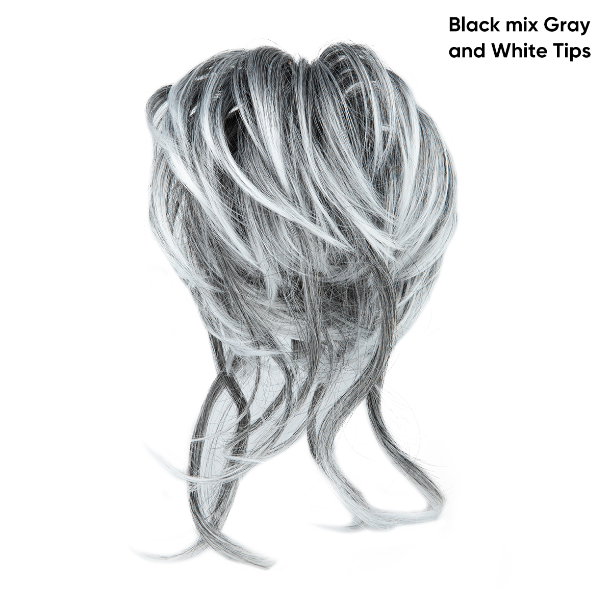 Female wig with long hair, elastic headband, fluffy headband, curly hair,bun hairstyle