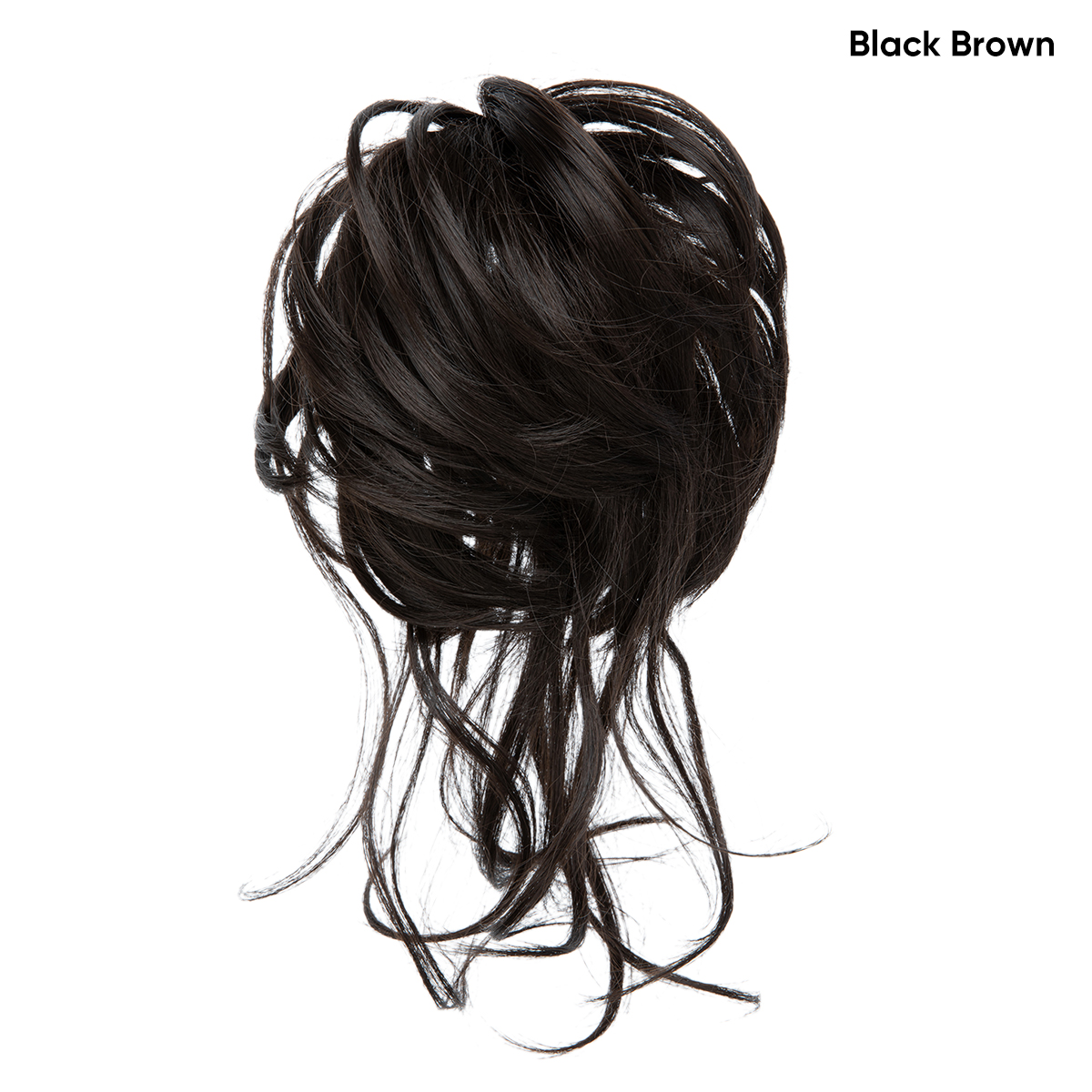 Female wig with long hair, elastic headband, fluffy headband, curly hair,bun hairstyle