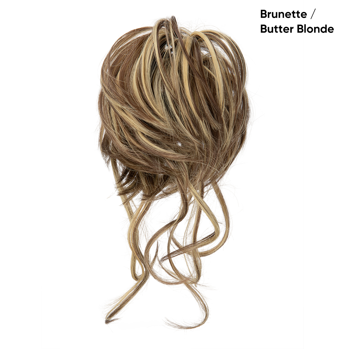 Female wig with long hair, elastic headband, fluffy headband, curly hair,bun hairstyle