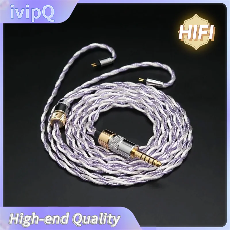 ivipQ-Bright Star Flagship LIZT 4 Core Shielding Wire Earphone Upgrade Cord With2.5mm/3.5mm/4.4mm/4PINXLR For IE900 MMCX/2PIN 0.78/QDC/N5005