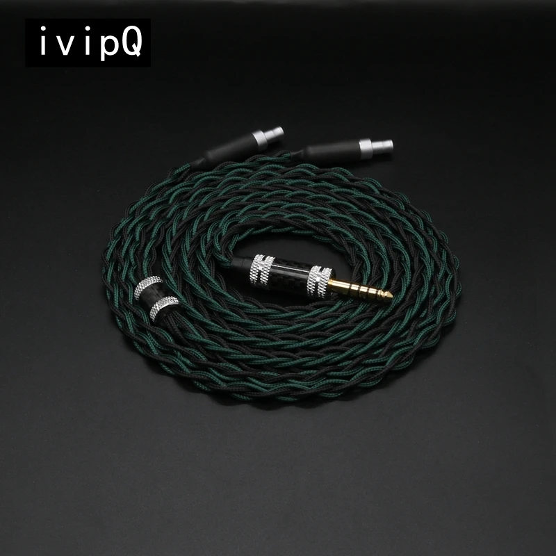 ivipQ-321 Japan Imported 8-core 99.99% 7N OCC Headphone Upgrade Cable With 3.5/4.4mm For HD580 HD650 HD700 HD800 HIFIMAN ANANDA