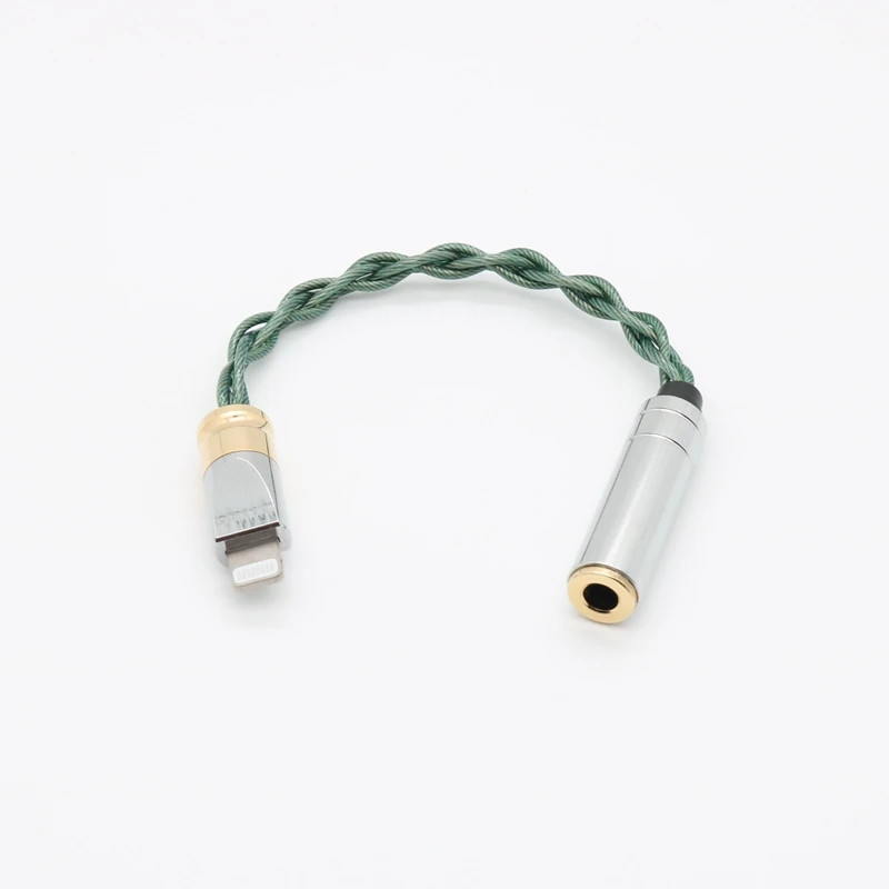 ivipQ-318 Frozen 7N Single Crystal Copper Lightning to Typec Audio Cable Conversion Cable dac Cable Decoder Ear to Ear Phone Cable