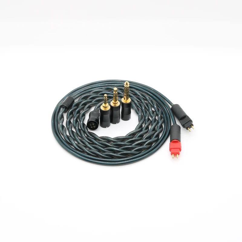 ivipQ-317 Litz Oil immersed Graphene Palladium Plating Headphone Replace Cable With 3-in-1 Plug For HIFIMAN ANANDA HD650 HD800