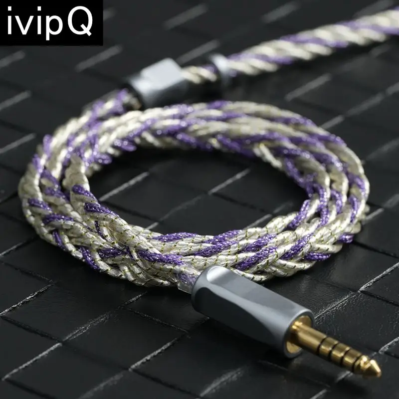 ivipQ-559 6-Core HIFI Earphones/Headphones Upgrade Cable With 0.78 2PIN/MMCX Applicable To MK4 AKG IEM HE-R10 HD650 HD800