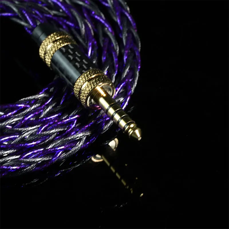 ivipQ-335 IEM Cable HIFI Multi-Conductor Headphone Cable Upgrade Cable with mini XLR/A2DC/2Pin/3.5mm For HD800 HE1000SE LCD-5