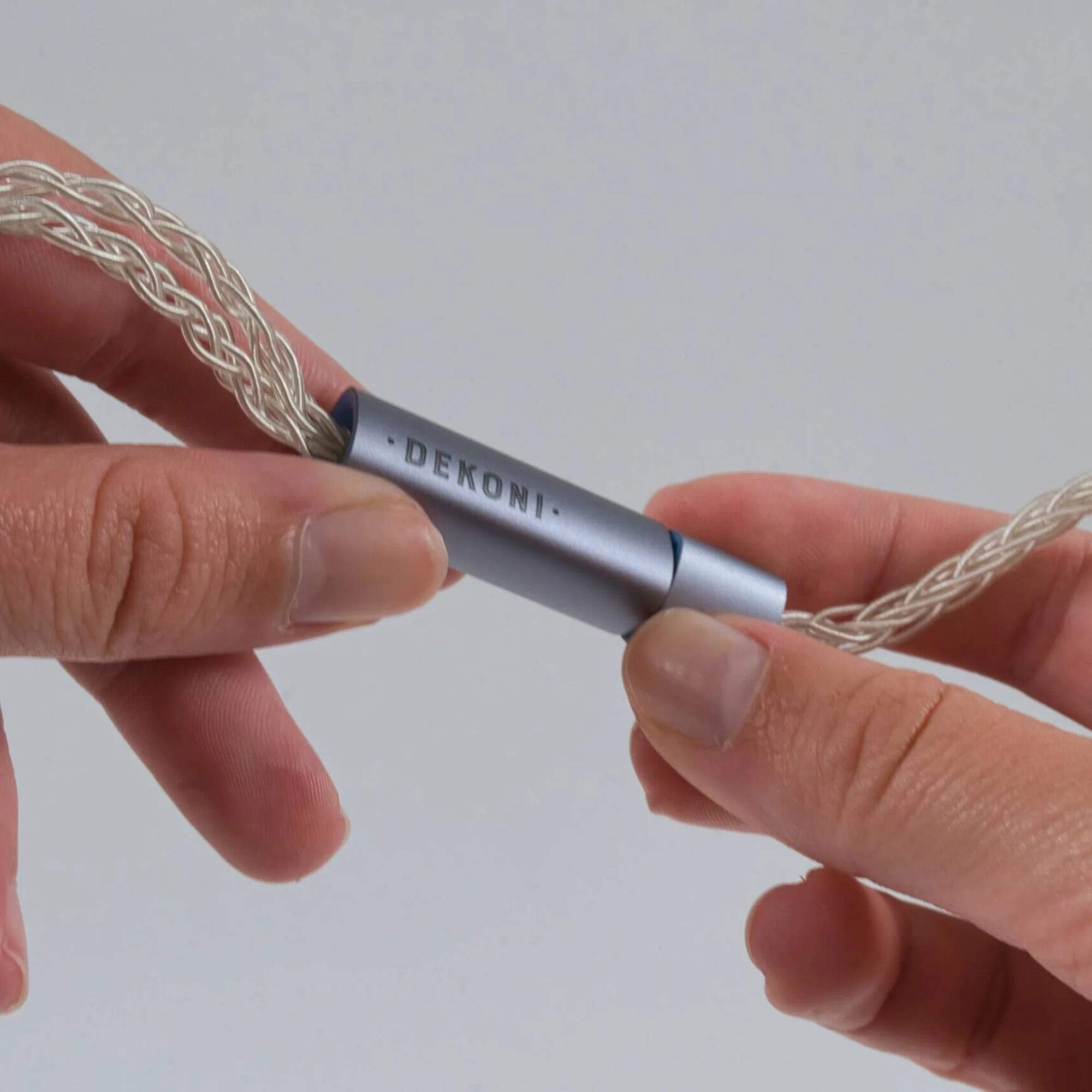 Dekoni Audio Ensemble Presplit Silver Braided Headphone Cable - GreshamTech