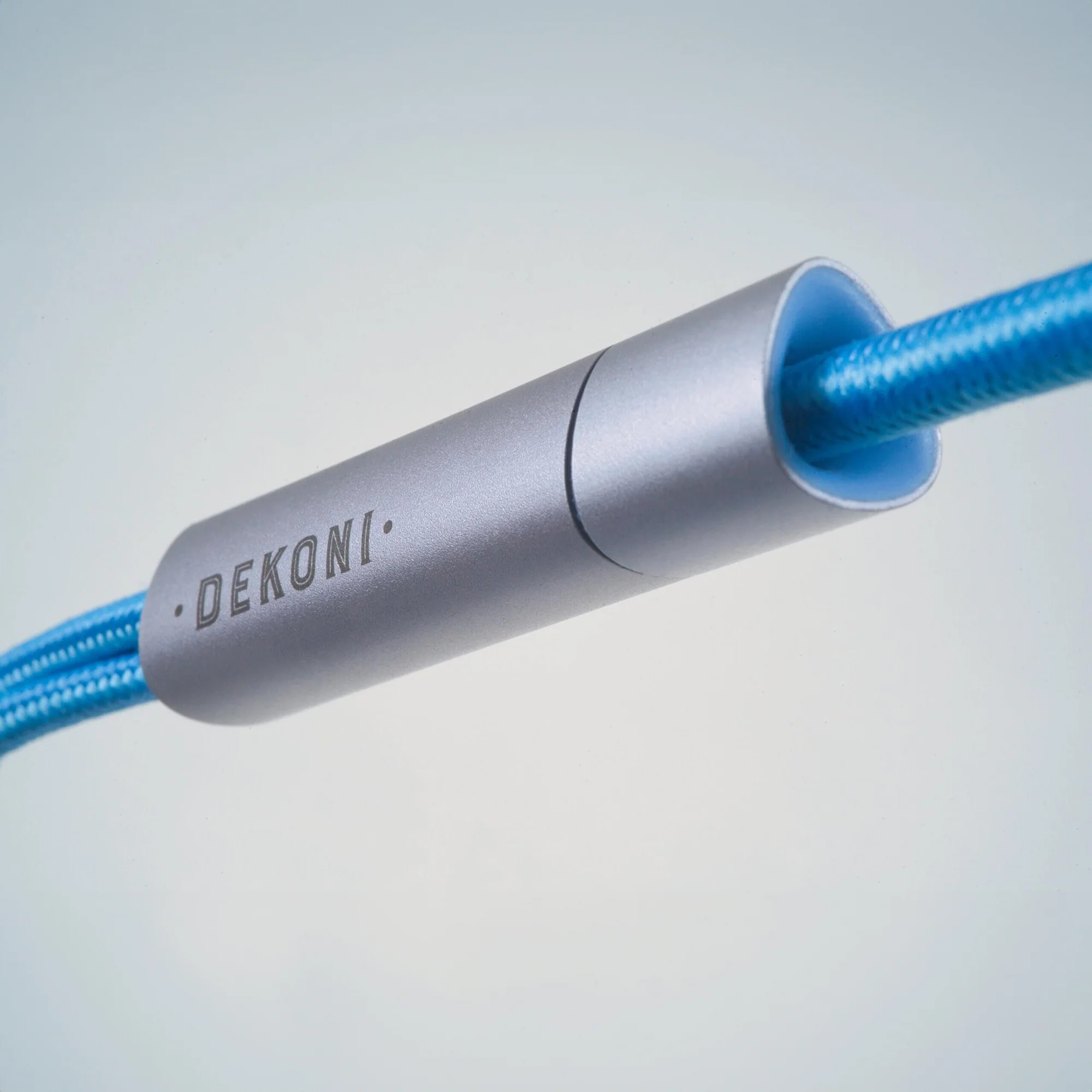 Dekoni Audio Ensemble Presplit Blue Nylon Headphone Cable - GreshamTech