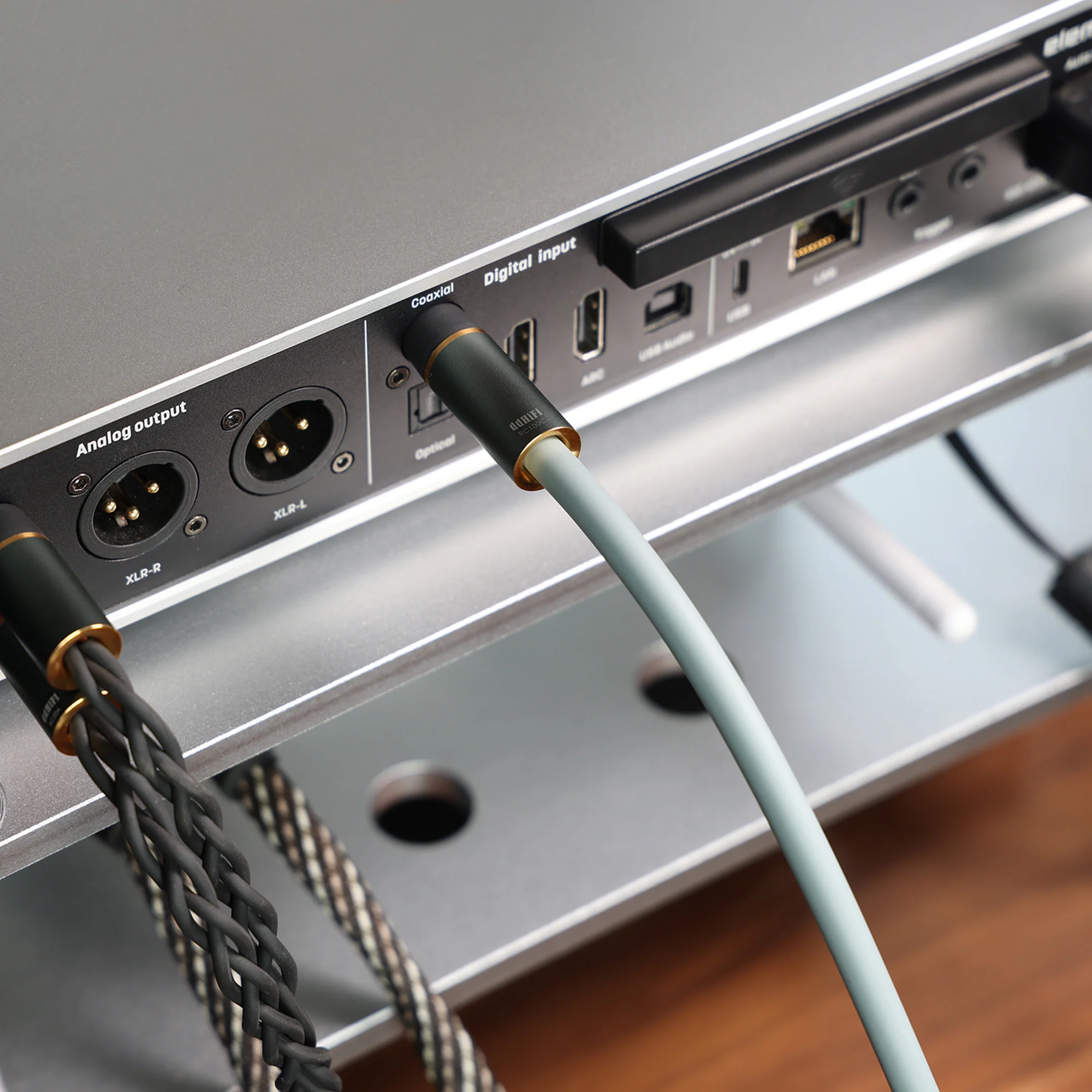 DDHiFi RC100C RCA Plug OCC Copper Coaxial Cable - GreshamTech