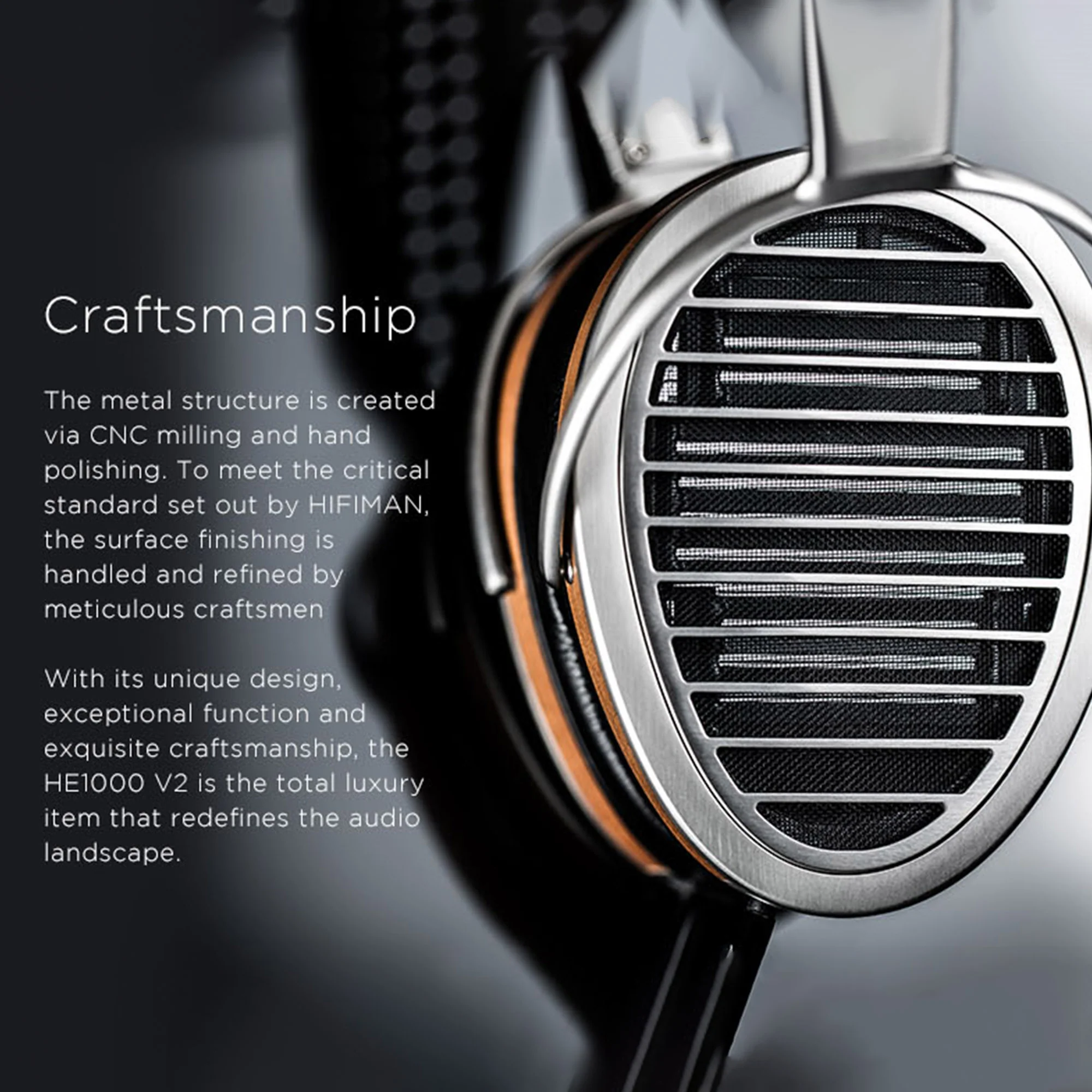HiFiMAN HE-1000 V2 Stealth Open Back Planar Magnetic Headphones - GreshamTech