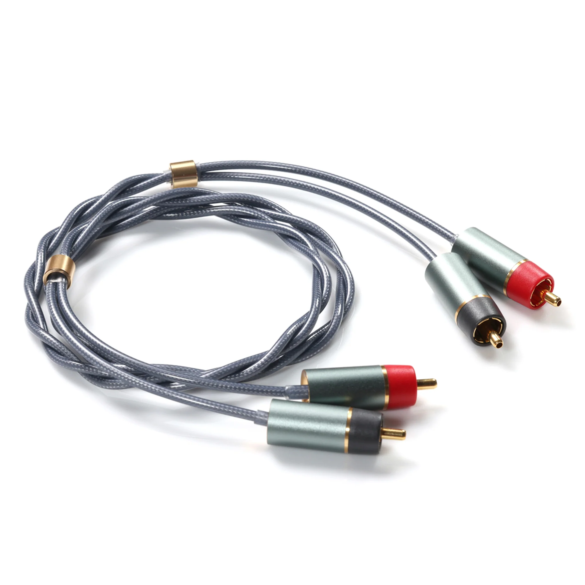 ddHiFi RC Series Shielded Silver RCA Interconnect Cable - GreshamTech