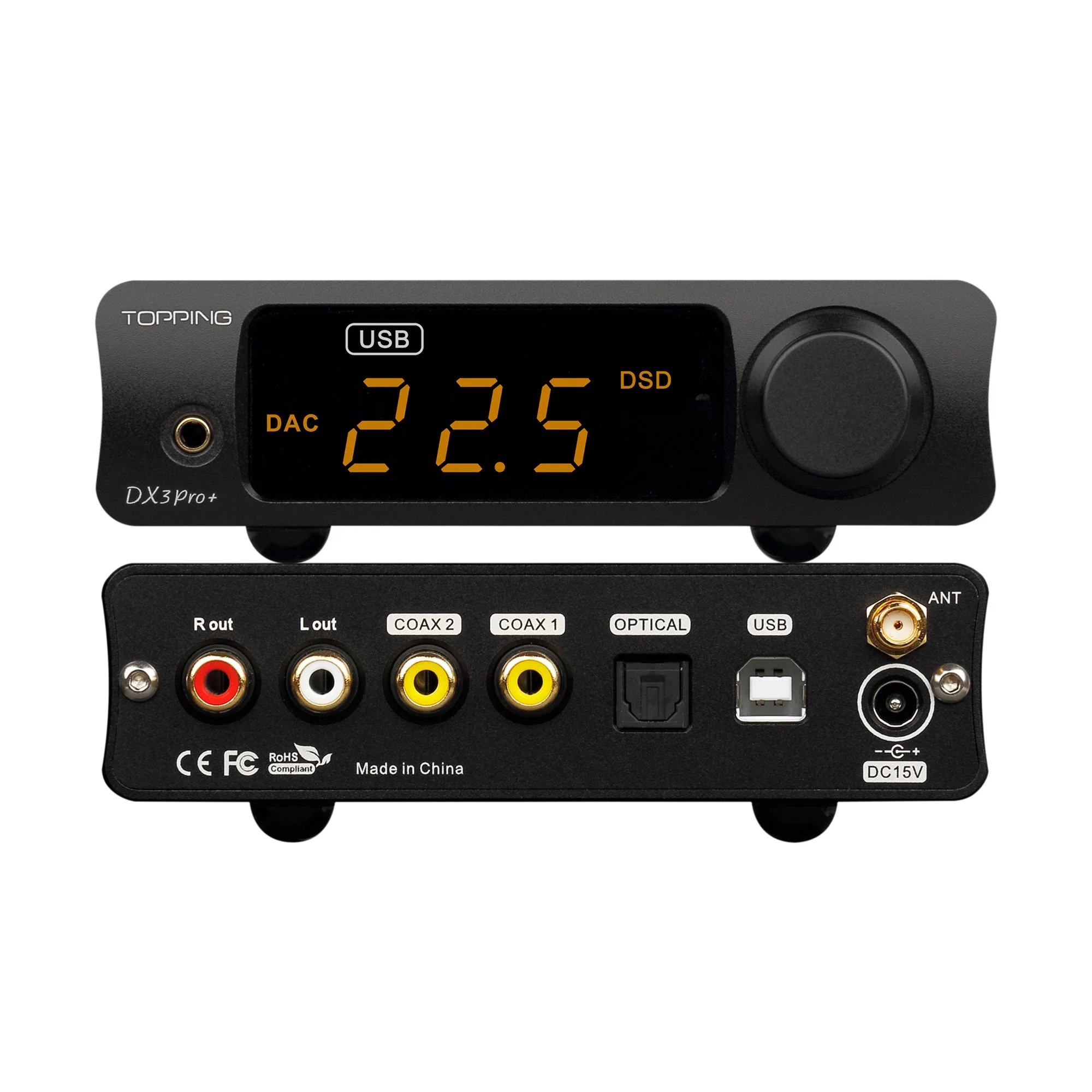 Topping DX3 Pro+ DAC & Headphone Amplifier - GreshamTech